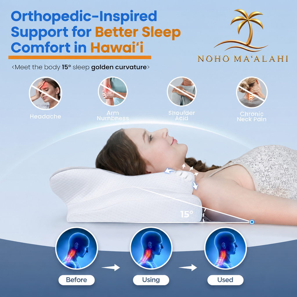 CerviAlign Orthopedic Cooling Pillow — Advanced Cervical Support  Orthopedic-Inspired Support for Better Sleep Comfort in Hawaiʻi